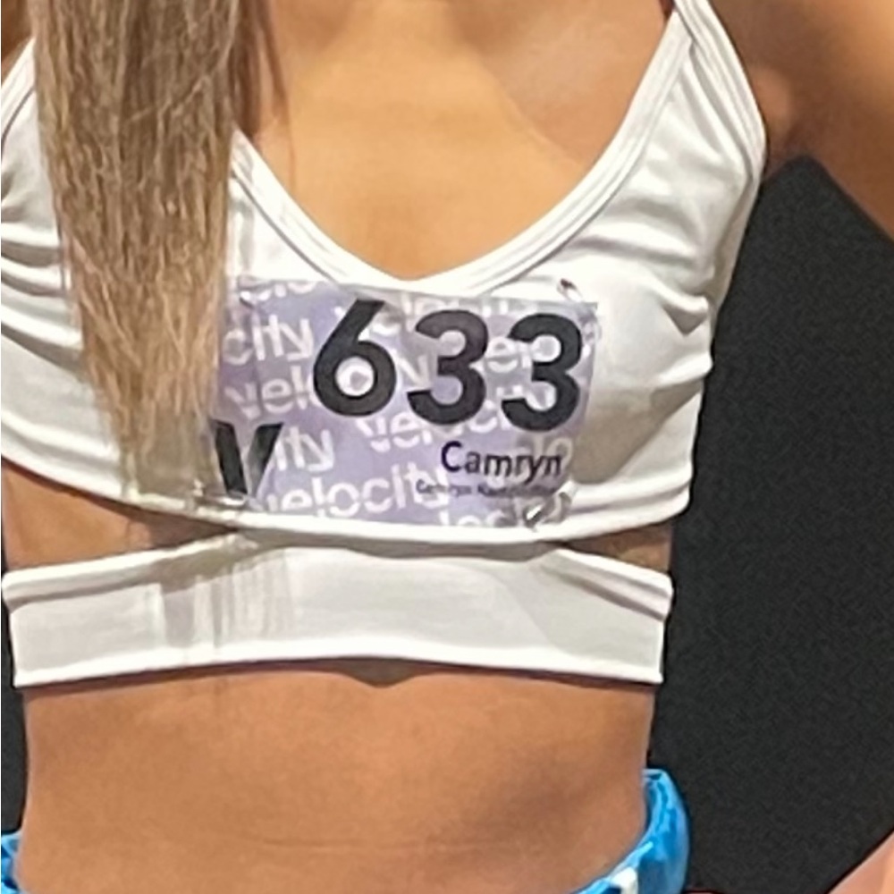White Five Dancewear Sports Bra